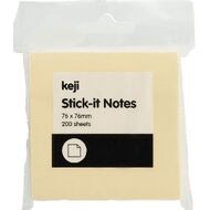 Keji Stick-it Notes 76x76mm Yellow