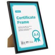 A4 Certificate Frame Black